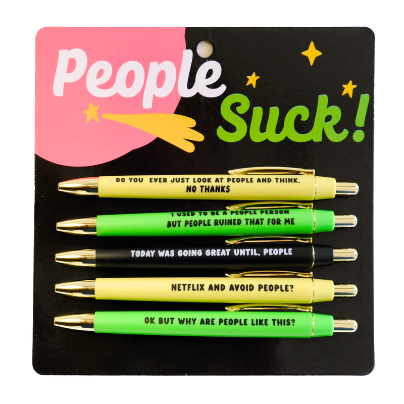 Fun Club People Suck Pen Set