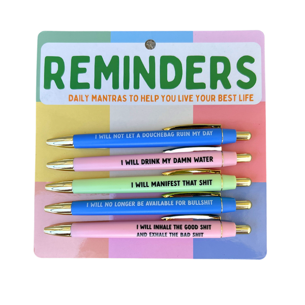 Fun Club Reminders Pen Set