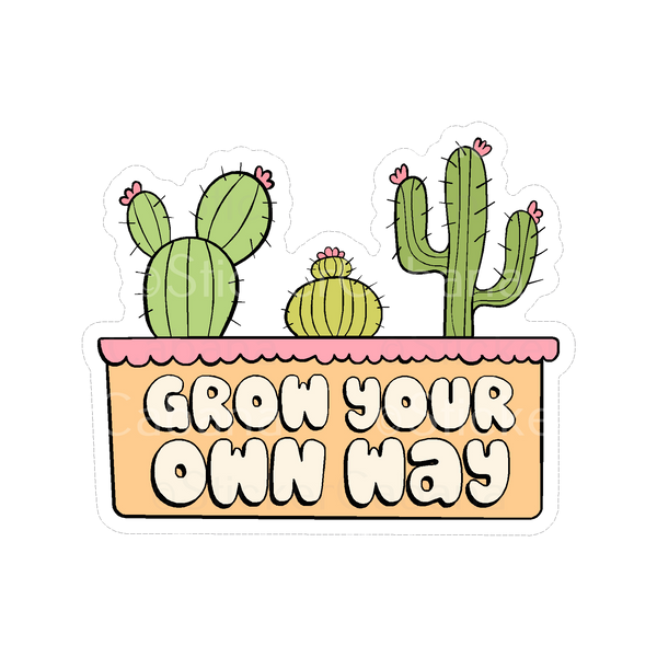 Sticker Cabana BS Grow Your Own Way Cactus