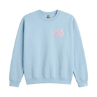 Light blue sweatshirt with 'Santa Monica' text on a white background