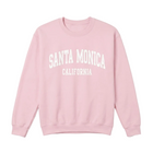 Santa Monica 2 Letter in S circle Crewneck - Pink