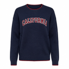 California Lettering Sweater - Navy