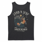 Santa Monica Blackbeard Surf Club Tank Top - Black (Back)