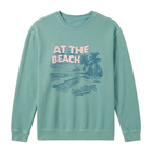 Santa Monica Best Of Times Beach Fleece Crewneck - Lagoon