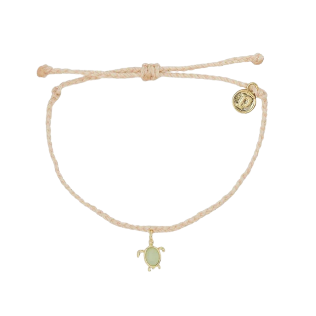 Pura Vida Gold Sea Turtle Vanilla Bracelet 