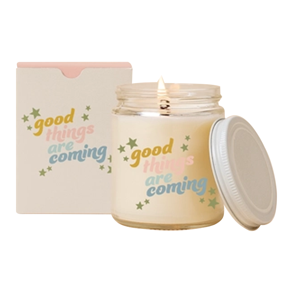 Toot Art - Good Things Are Coming Candle Jar w/ Lid