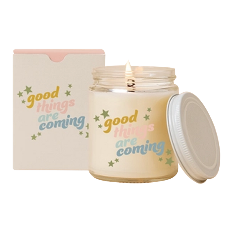 Toot Art - Good Things Are Coming Candle Jar w/ Lid