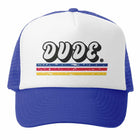 Grom Squad DUDE Kids Hat - Royal/White