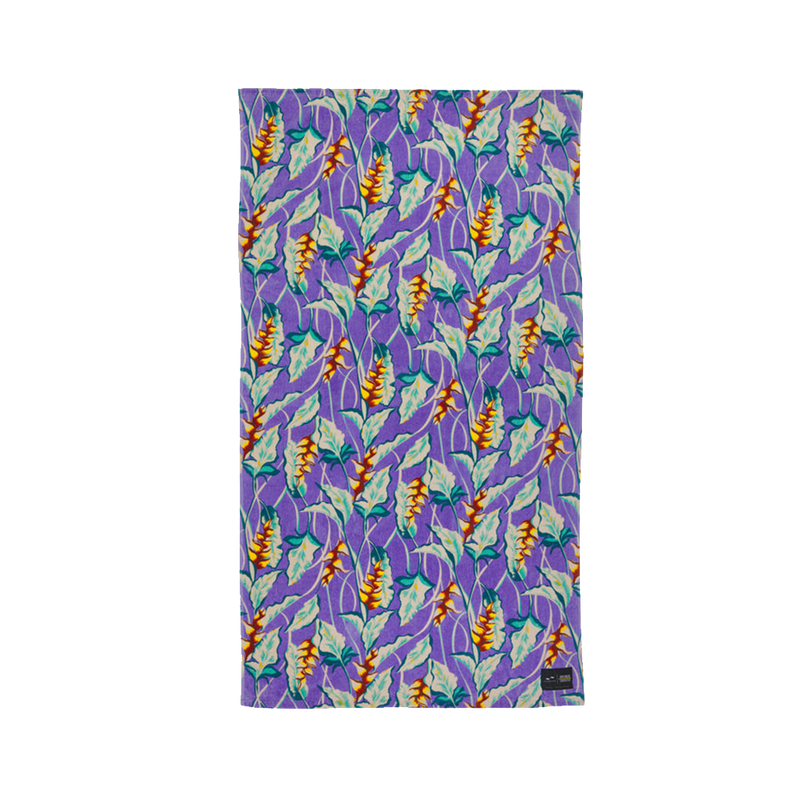 Slowtide Heliconia Beach Towel - Ube