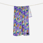 Hanging Slowtide Heliconia Beach Towel - Ube