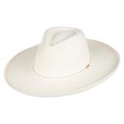 Kooringal Women's Wide Brim Fedora Canyon - White (Front)