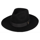 Kooringal Universal Wide Brim Fedora Bandit - Black (Front)