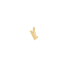 Gold megaphone pendant on a white background