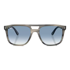 RB2213 Polished Grey Havana, Clear Gradient Blue Lenses Front