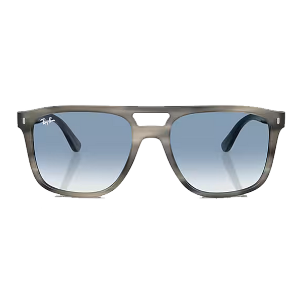 RB2213 Polished Grey Havana, Clear Gradient Blue Lenses Front