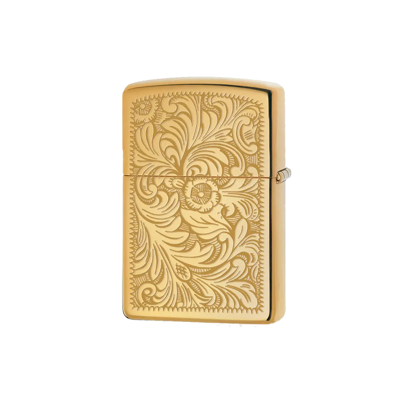 Zippo Lighter High Polish Brass Venetian