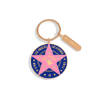 Kitchen Chic LA Keychain Hollywood Star Dark Blue