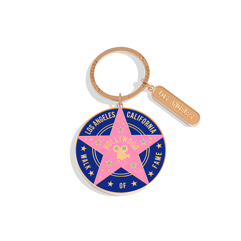 Kitchen Chic LA Keychain Hollywood Star Dark Blue