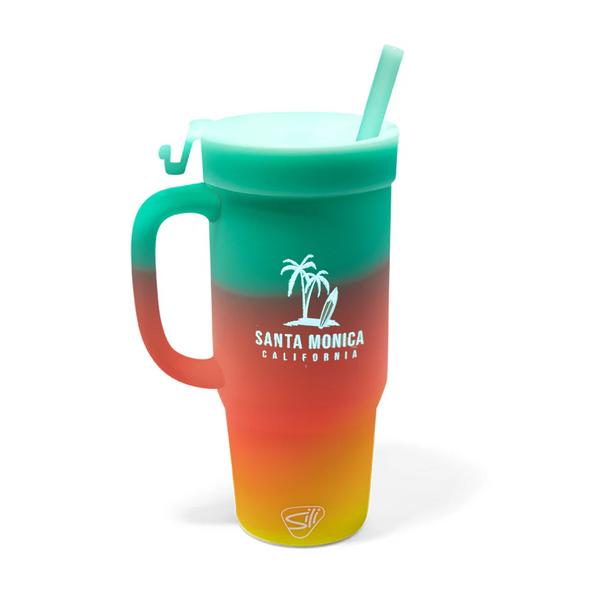 Silipint Silicone 32 oz Humbler (Handled Straw Tumbler) - Aurora