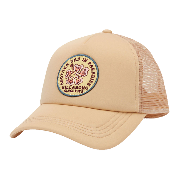 Billabong Across Waves Trucker Hat - Khaki (Front)