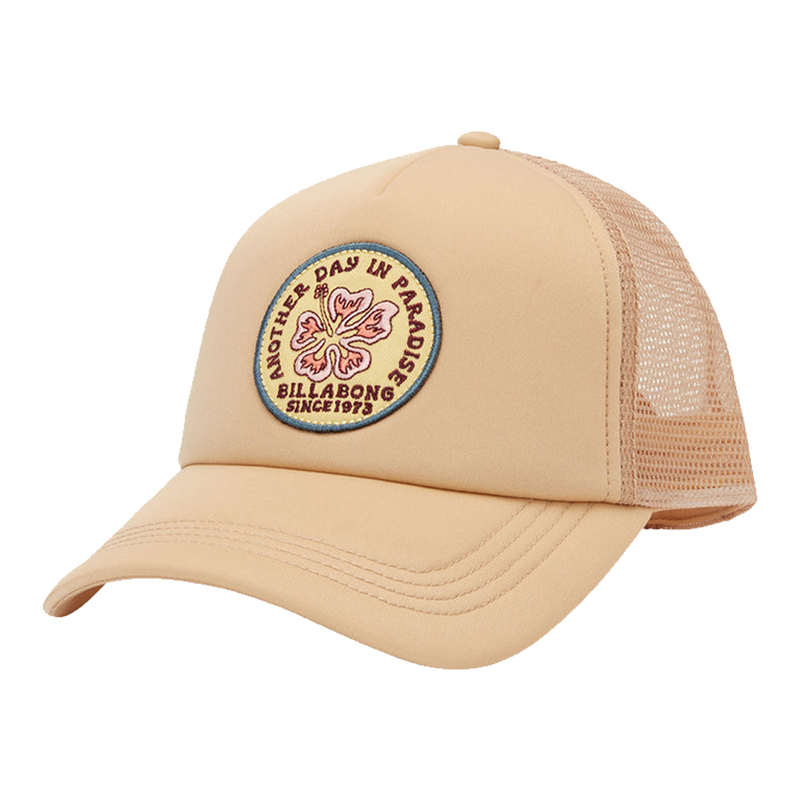 Billabong Across Waves Trucker Hat - Khaki (Front)