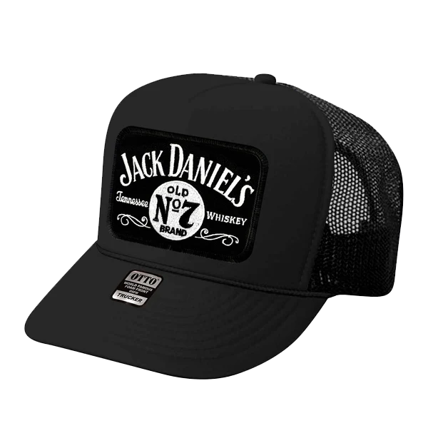 Jack Curved Bill Patch Hat - Black