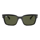 Jeffrey Polished Black, G-15 Green Lenses Front