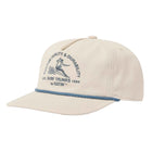 Beige cap with branding on a white background