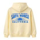 Santa Monica Kids Burnout Front Pocket Hoodie - Sunshine Yellow Back