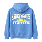 Santa Monica Kids Burnout Front Pocket Hoodie - Capri Blue Back