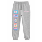 Santa Monica Kids Surf Wash Jogger w/ Patches - Athletic Grey