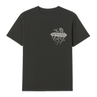 Santa Monica Kraken with Surfboard Tee - Black Front