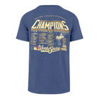 47 Brand - LA Dodgers Multi Play Cadet Blue Champs Roster Franklin Tee (Back)