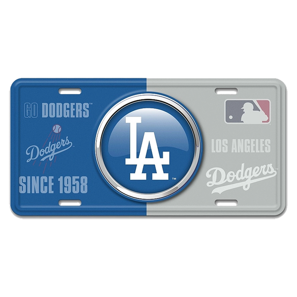 LA Dodgers Bullseye - License Plates
