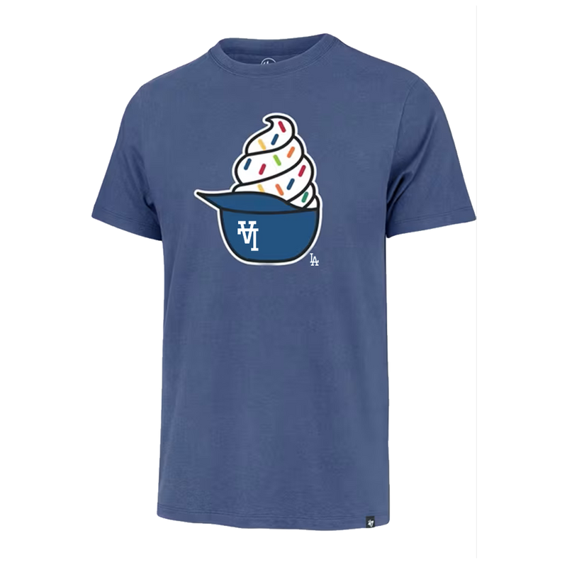 47 Brand LA Dodgers Regional Franklin Tee - Cadet Blue