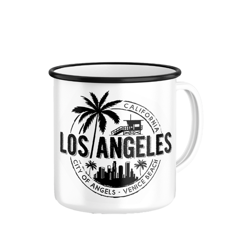 Kitchen Chic LA Retro Mug Small Stamp White