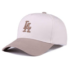 LA City Logo Two Tone Canvas Cotton Cap - Ash Mocha