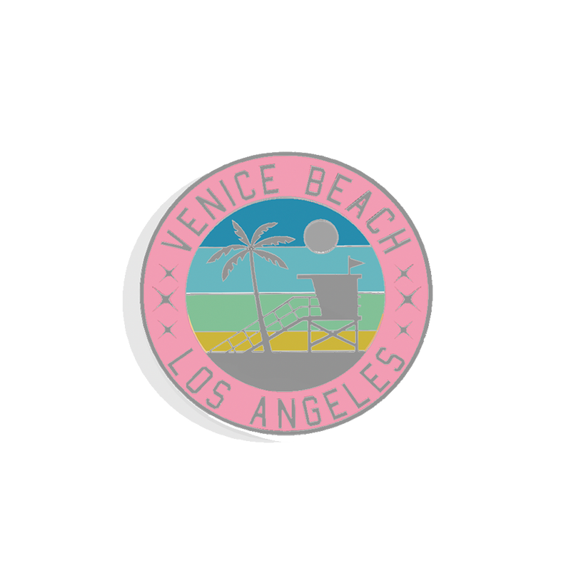 Kitchen Chic LA Magnet Venice Beach Pink