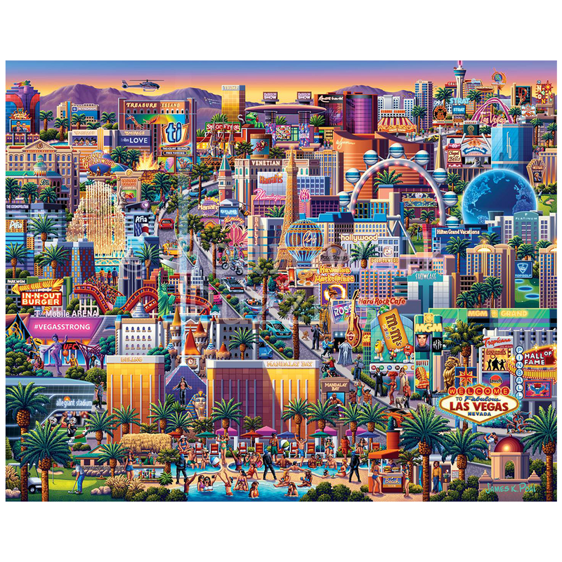 Las Vegas Strip by Boardwalk 210 Piece Personal Puzzle