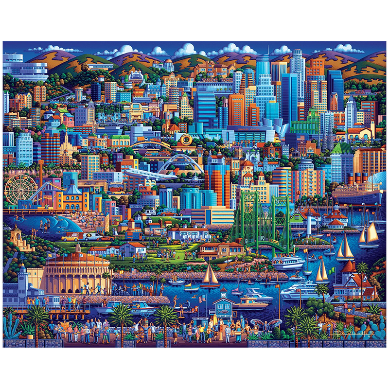 Los Angeles - 500 Piece Traditional Puzzle - Image