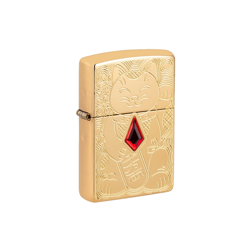 Zippo Lighter Lucky Cat Design