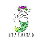 Sticker Cabana I'm A Purrmaid