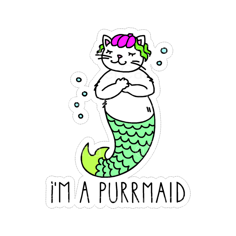 Sticker Cabana I'm A Purrmaid