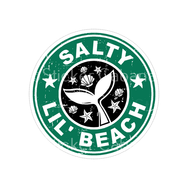 Sticker Cabana BS Salty Lil Beach Mermaid Tail