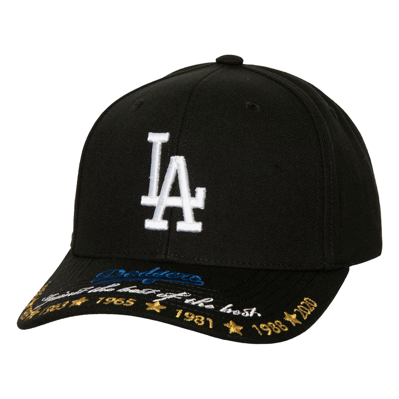 Black Los Angeles Dodgers Against The Best Pro Snapback Hat - Front