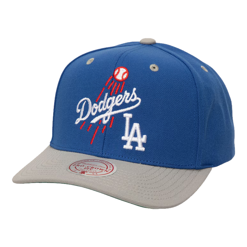 MLB All In 2.0 Pro Crown Snapback Hat Dodgers Front