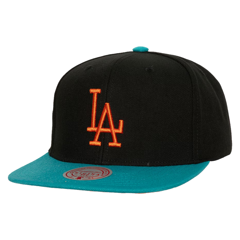 Mitchell & Ness MLB Citrus Cooler Snapback Hat Dodgers Front