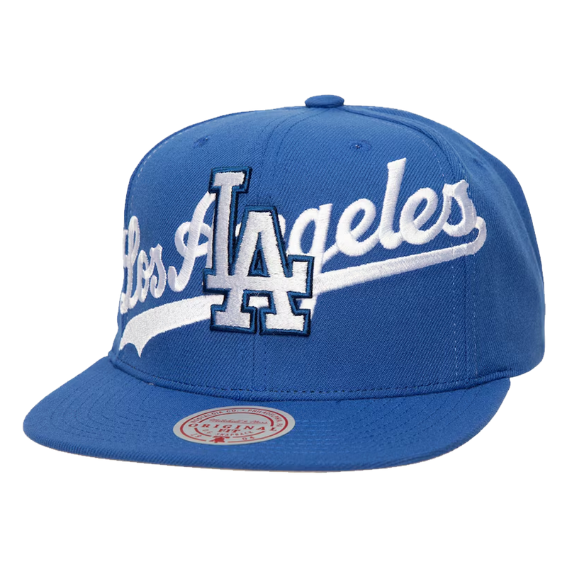 MLB Full Frontal Snapback Hat Dodgers Front