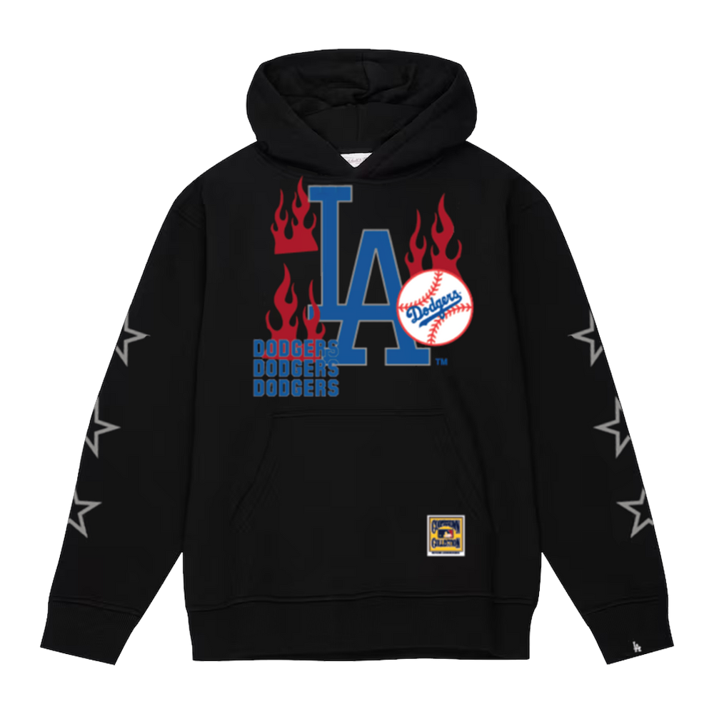 Mitchell Ness MLB Oversized Hoodie LA Dodgers Sand n Surf