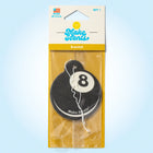 Make Scents air freshener packaging with number 8 design on a light blue background